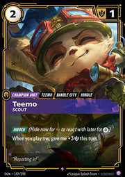 Teemo, Scout (V.1 - Rare) - Origins (Rare) [OGN-197]