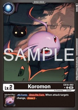 Koromon (EX10-002) (V.2) - Sinister Order (Alternative Art) [002]