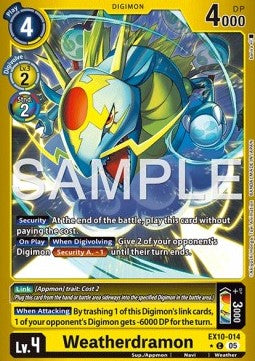 Weatherdramon (EX10-014) (V.2) - Sinister Order (Alternative Art) [014]