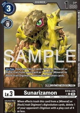 Sunarizamon (EX10-025) (V.2) - Sinister Order (Alternative Art) [025]
