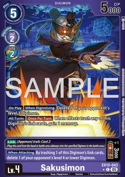 Sakusimon (EX10-043) (V.2) - Sinister Order (Alternative Art) [043]