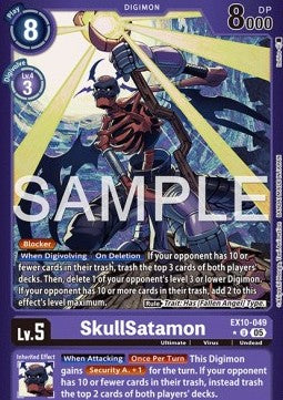 SkullSatamon (EX10-049) (V.2) - Sinister Order (Alternative Art) [049]