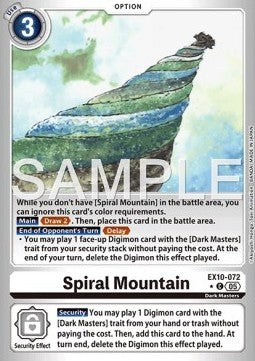 Spiral Mountain (EX10-072) (V.2) - Sinister Order (Alternative Art) [072]