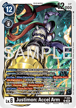 Justimon: Accel Arm (P-203) - Promos (Promo) [P-203]