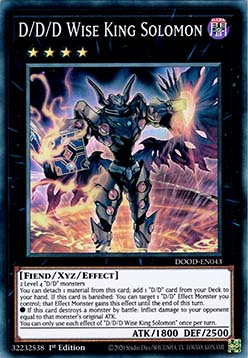 D/D/D Wise King Solomon - Doom of Dimensions (Super Rare) [DOOD-043]