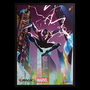 Magic: The Gathering | Marvel's Spider-Man: Gamegenic "Spider-Man Miles Morales" Premium Art Sleeves - Magic: The Gathering | Marvel's Spider-Man