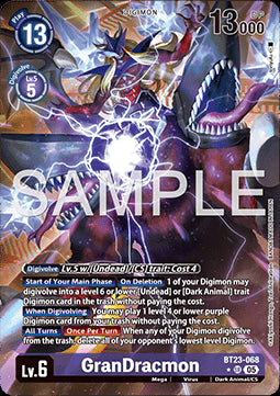GranDracmon (BT23-068) (V.2) - Hackers' Slumber (Alternative Art) [BT-23-068]