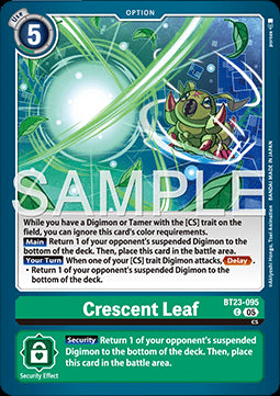 Crescent Leaf (BT23-095) - Hackers' Slumber (Common) [BT-23-095]