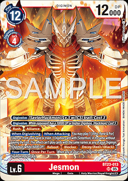 Jesmon (BT23-013) (V.1) - Hackers' Slumber (Super Rare) [BT-23-013]