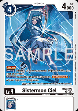 Sistermon Ciel (BT23-077) - Hackers' Slumber (Rare) [BT-23-077]