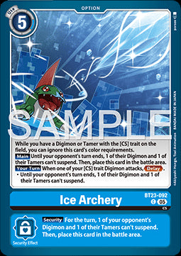 Ice Archery (BT23-092) - Hackers' Slumber (Common) [BT-23-092]