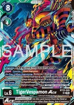 TigerVespamon Ace (BT23-045) (V.1) - Hackers' Slumber (Super Rare) [BT-23-045]