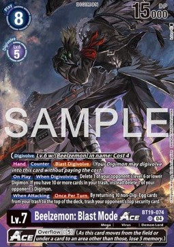 Beelzemon: Blast Mode Ace (BT19-074)