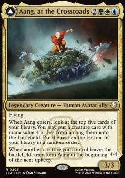 Aang, at the Crossroads // Aang, Destined Savior - Magic: The Gathering | Avatar: The Last Airbender (Rare) [TLA-203]