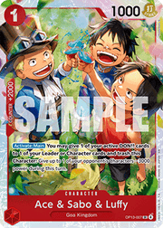 Ace & Sabo & Luffy (OP13-007) (V.1) - Carrying on his Will (Super Rare) [OP13-007]
