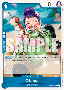 Otama (OP13-043) - Carrying on his Will (Rare) [OP13-043]