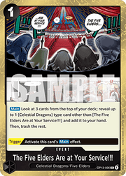 The Five Elders Are at Your Service!!! (OP13-096) - Carrying on his Will (Rare) [OP13-096]