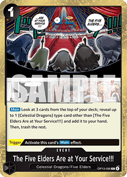 The Five Elders Are at Your Service!!! (OP13-096) - Carrying on his Will (Rare) [OP13-096]