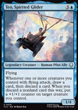 Teo, Spirited Glider - Magic: The Gathering | Avatar: The Last Airbender (Uncommon) [TLA-74]
