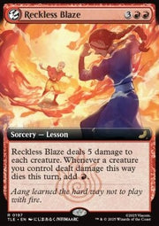 Reckless Blaze (V.2) - Magic: The Gathering | Avatar: The Last Airbender: Eternal (Rare) [TLE-197]