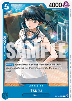 Tsuru (OP06-051) (V.1) - Unnumbered Promos (Rare) [UP-OP06-051]