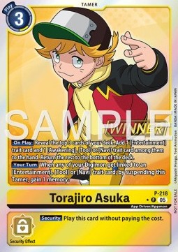 Torajiro Asuka (P-218) - Official Tournament Pack Events (Alternative Art) [OTPE-P-218]
