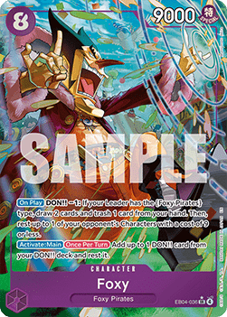 Foxy (EB04-036) (V.2) - The Azure Sea's Seven (Alternate Art) [OP14-EB04-036]