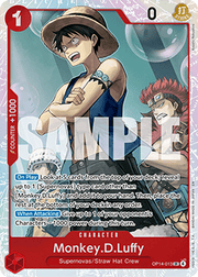 Monkey.D.Luffy (OP14-013) (V.1) - The Azure Sea's Seven (Super Rare) [OP14-013]