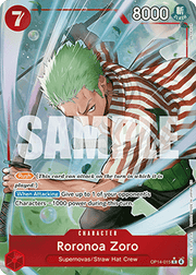 Roronoa Zoro (OP14-015) (V.2) - The Azure Sea's Seven (Alternate Art) [OP14-015]