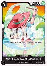 Miss.Goldenweek(Marianne) (OP14-085) - The Azure Sea's Seven (Uncommon) [OP14-085]