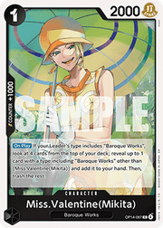 Miss.Valentine(Mikita) (OP14-087) - The Azure Sea's Seven (Rare) [OP14-087]