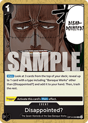 Disappointed? (OP14-099) - The Azure Sea's Seven (Uncommon) [OP14-099]