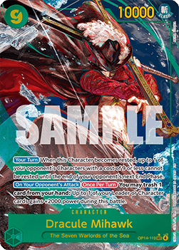 Dracule Mihawk (OP14-119) (V.2) - The Azure Sea's Seven (Alternate Art) [OP14-119]