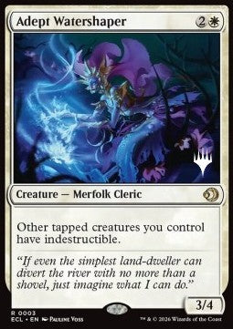 Adept Watershaper - Lorwyn Eclipsed: Promos (Rare) [PECL-3]