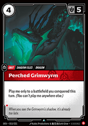 Perched Grimwyrm - Spiritforged (Uncommon) [SFD-015]