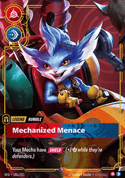 Rumble, Mechanized Menace (V.1 - Rare) - Spiritforged (Rare) [SFD-181]