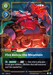 Ornn, Fire Below the Mountain (V.1 - Rare) - Spiritforged (Rare) [SFD-189]