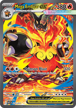 Mega Emboar ex - Ascended Heroes (Special Illustration Rare) [ASC-273]