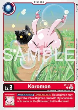 Koromon (EX11-001) (V.1) - Dawn of Liberator (Common) [EX-11-001]