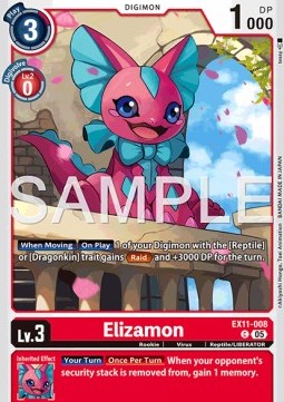 Elizamon (EX11-008) (V.1) - Dawn of Liberator (Common) [EX-11-008]