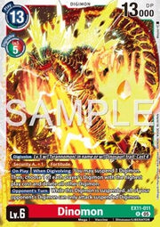 Dinomon (EX11-011) (V.1) - Dawn of Liberator (Rare) [EX-11-011]