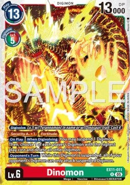 Dinomon (EX11-011) (V.1) - Dawn of Liberator (Rare) [EX-11-011]