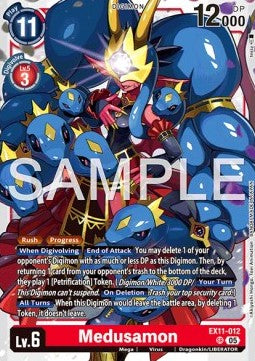 Medusamon (EX11-012) (V.1) - Dawn of Liberator (Super Rare) [EX-11-012]