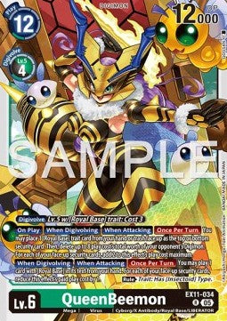 QueenBeemon (EX11-034) (V.1) - Dawn of Liberator (Rare) [EX-11-034]