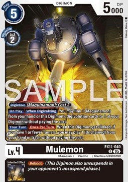 Mulemon (EX11-040) (V.1) - Dawn of Liberator (Uncommon) [EX-11-040]