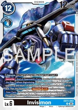 Invisimon (EX11-043) (V.1) - Dawn of Liberator (Rare) [EX-11-043]