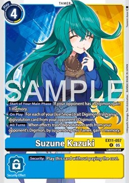 Suzune Kazuki (EX11-057) - Dawn of Liberator (Rare) [EX-11-057]