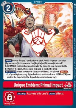 Unique Emblem: Primal Impact (P-227) - Promos (Promo) [P-227]