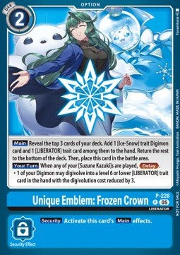 Unique Emblem: Frozen Crown (P-228) - Promos (Promo) [P-228]