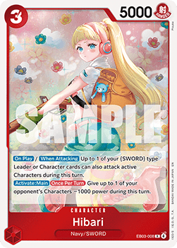 Hibari (EB03-008) (V.1) - Heroines Edition (Rare) [EB03-008]